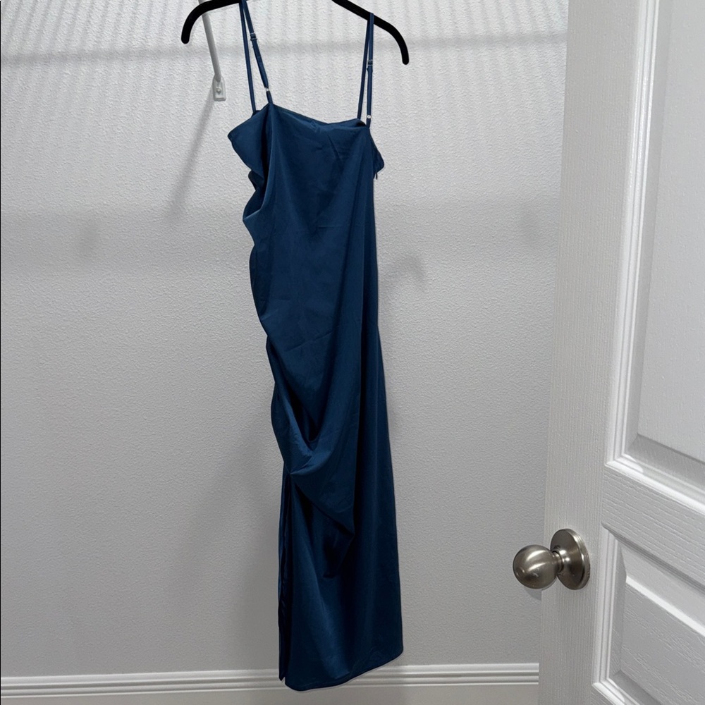 Cider Asymmetrical Blue Dress